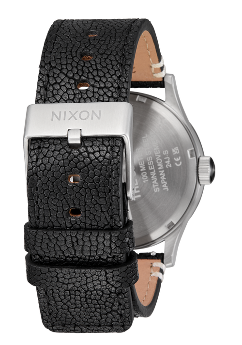Sentry Leather - Silver / Rosewood / Black