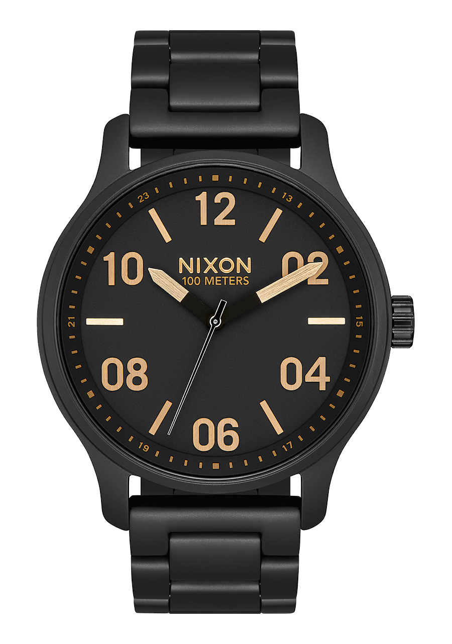 Patrol Watch | Matte Black / Gold | Men's – Nixon AU