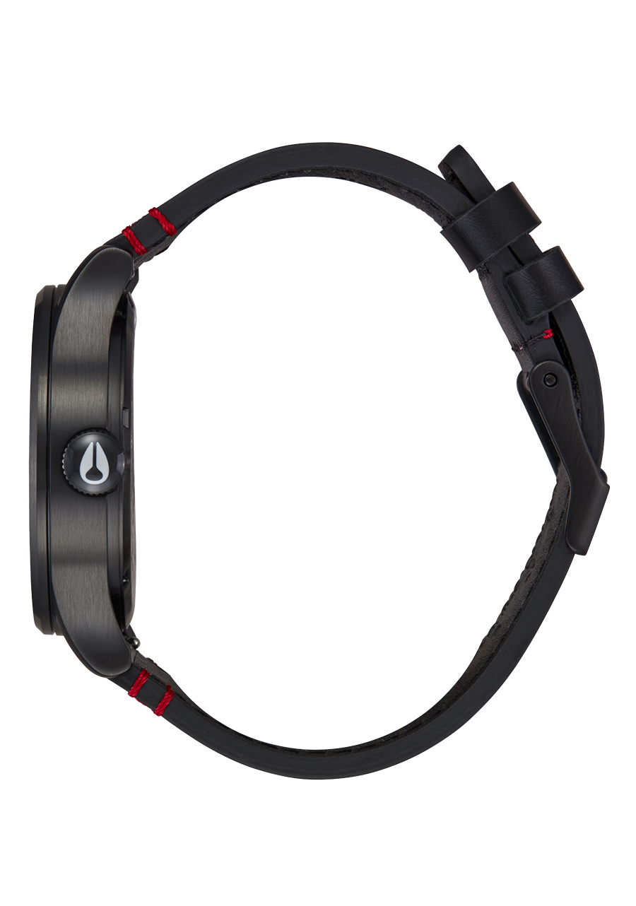 Rolling Stones Sentry Leather - All Black View 3