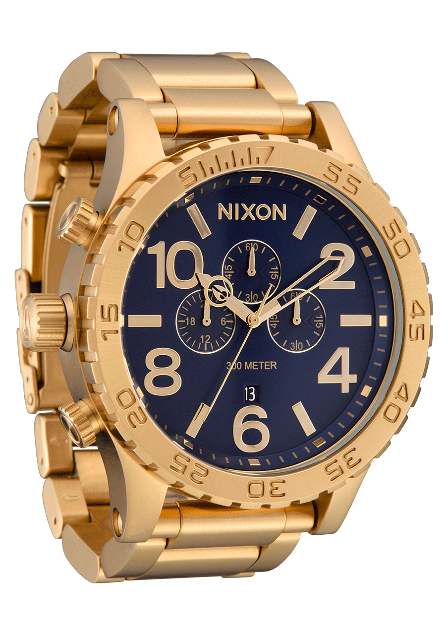 51-30 Chrono - Gold / Blue Sunray / Gold View 2