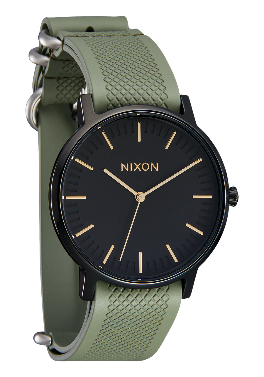20mm FKM Rubber One Piece Band - Olive View 4
