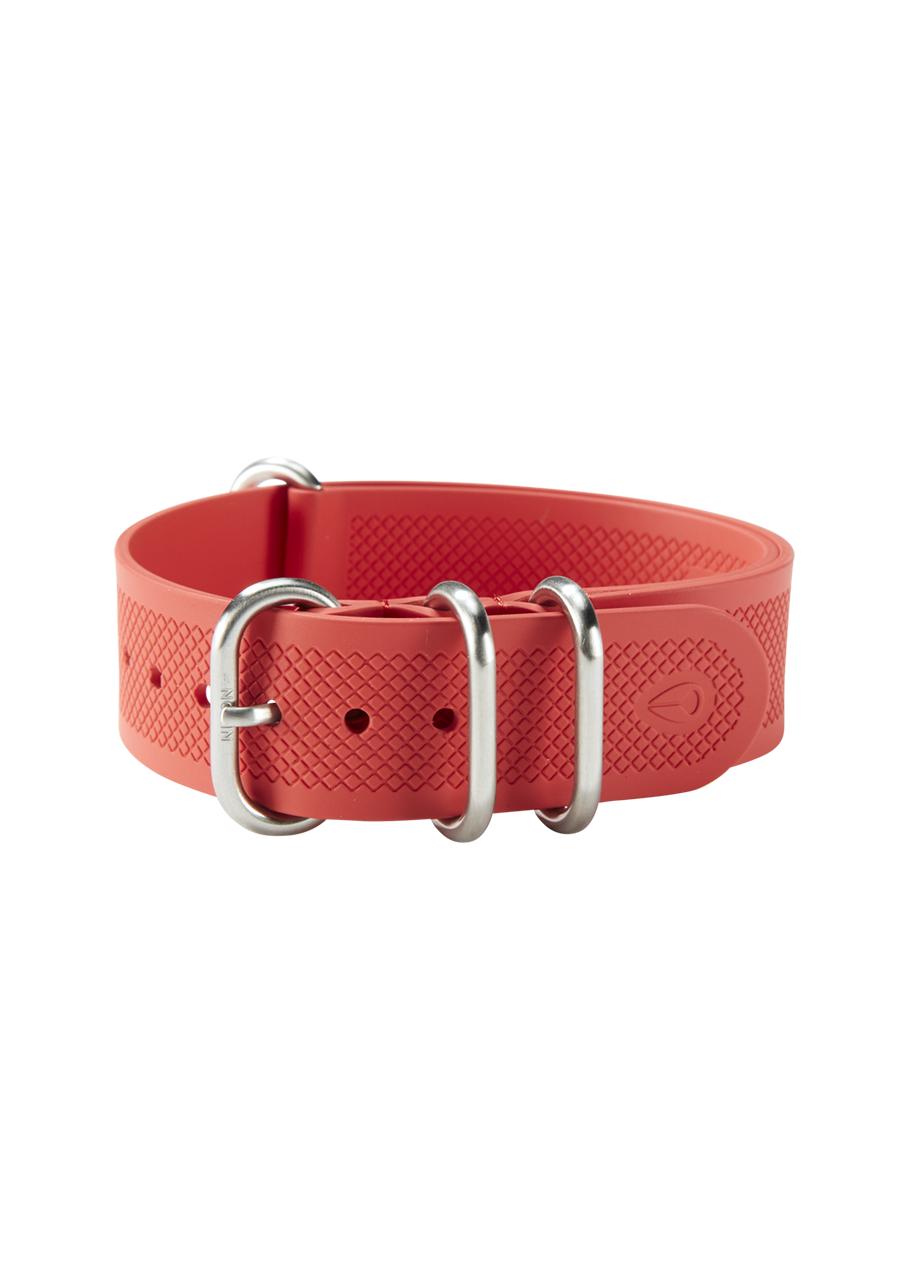 20mm FKM Rubber One Piece Band - Fire View 2
