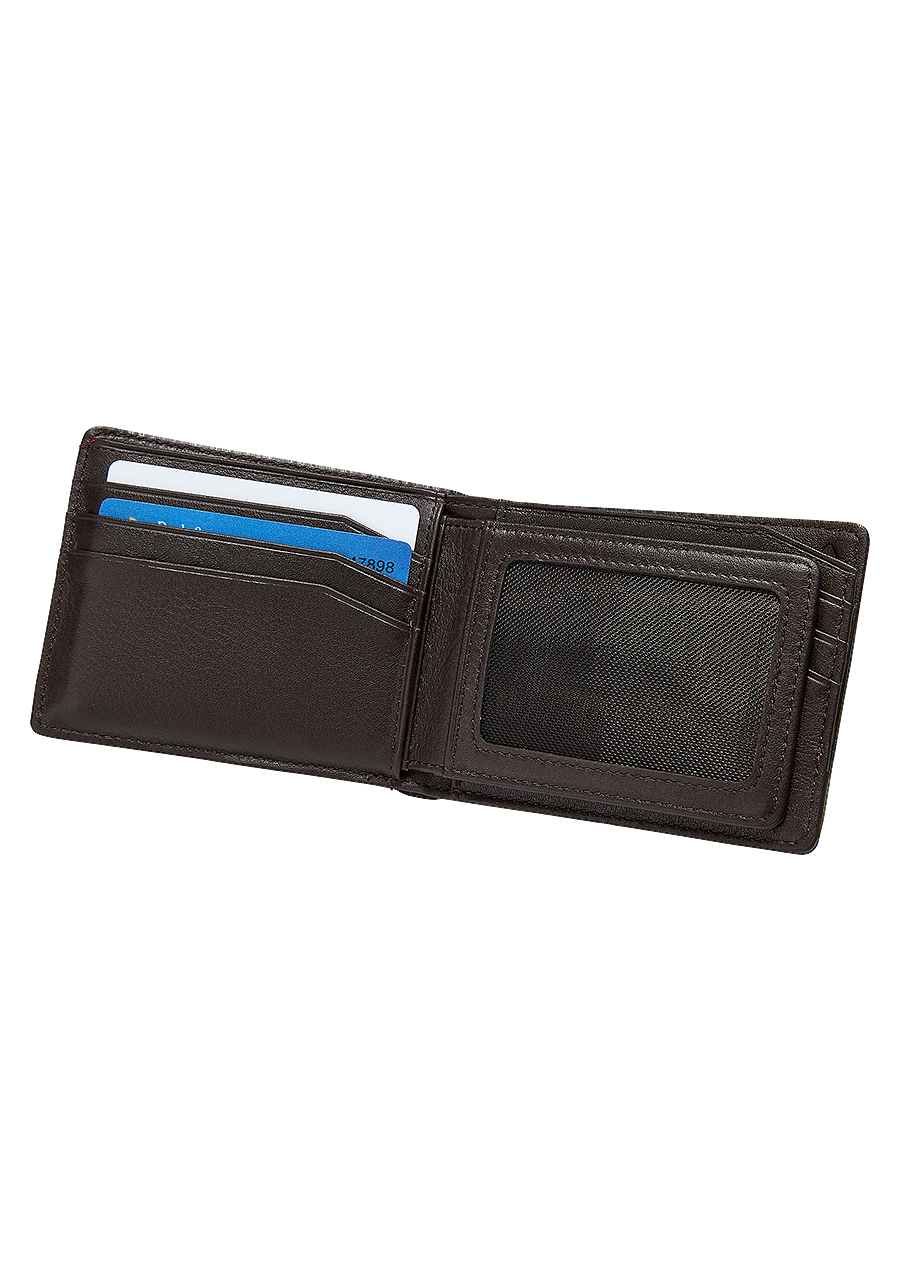 Pass Leather Wallet - Brown View 2
