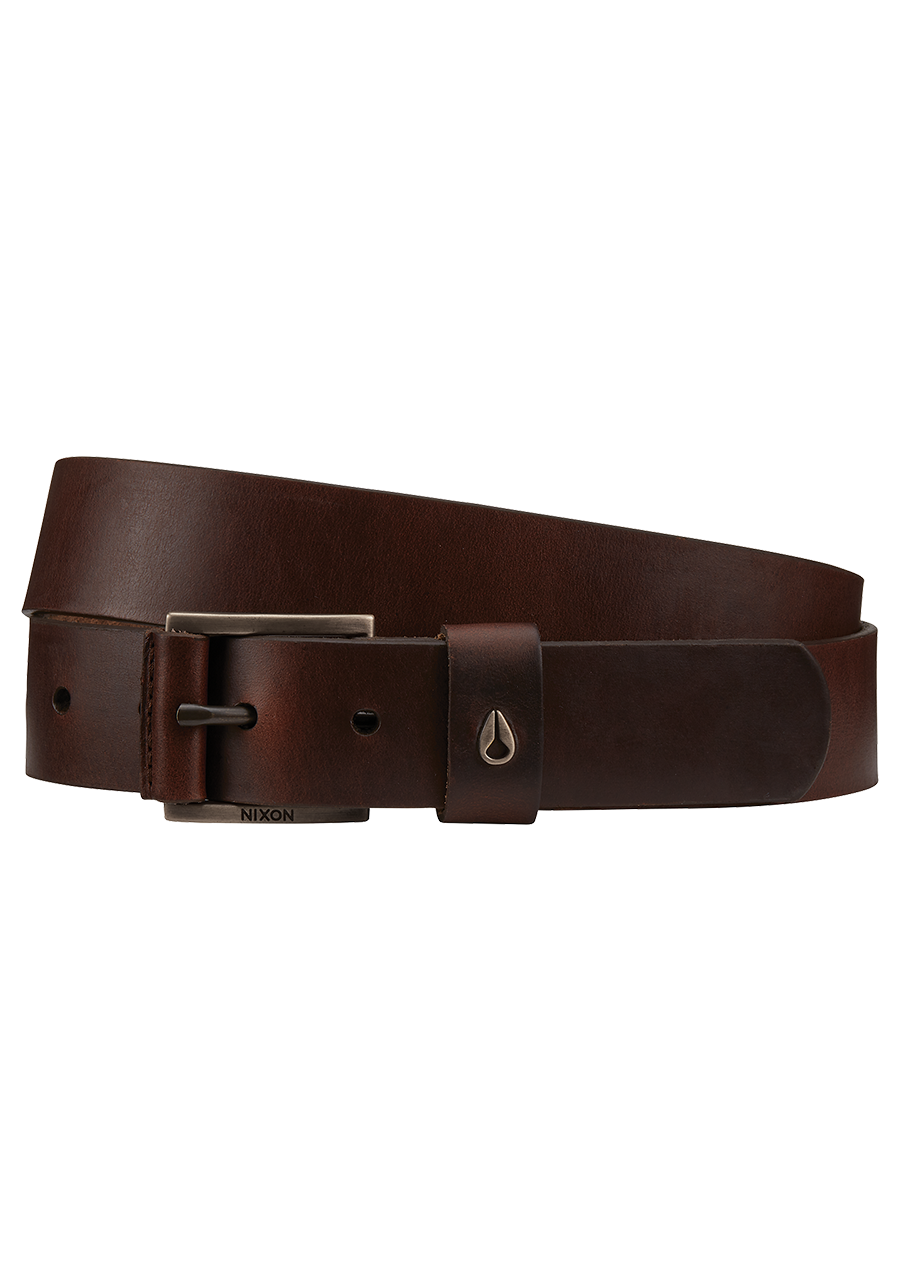 Americana Leather Belt - Dark Brown View 1