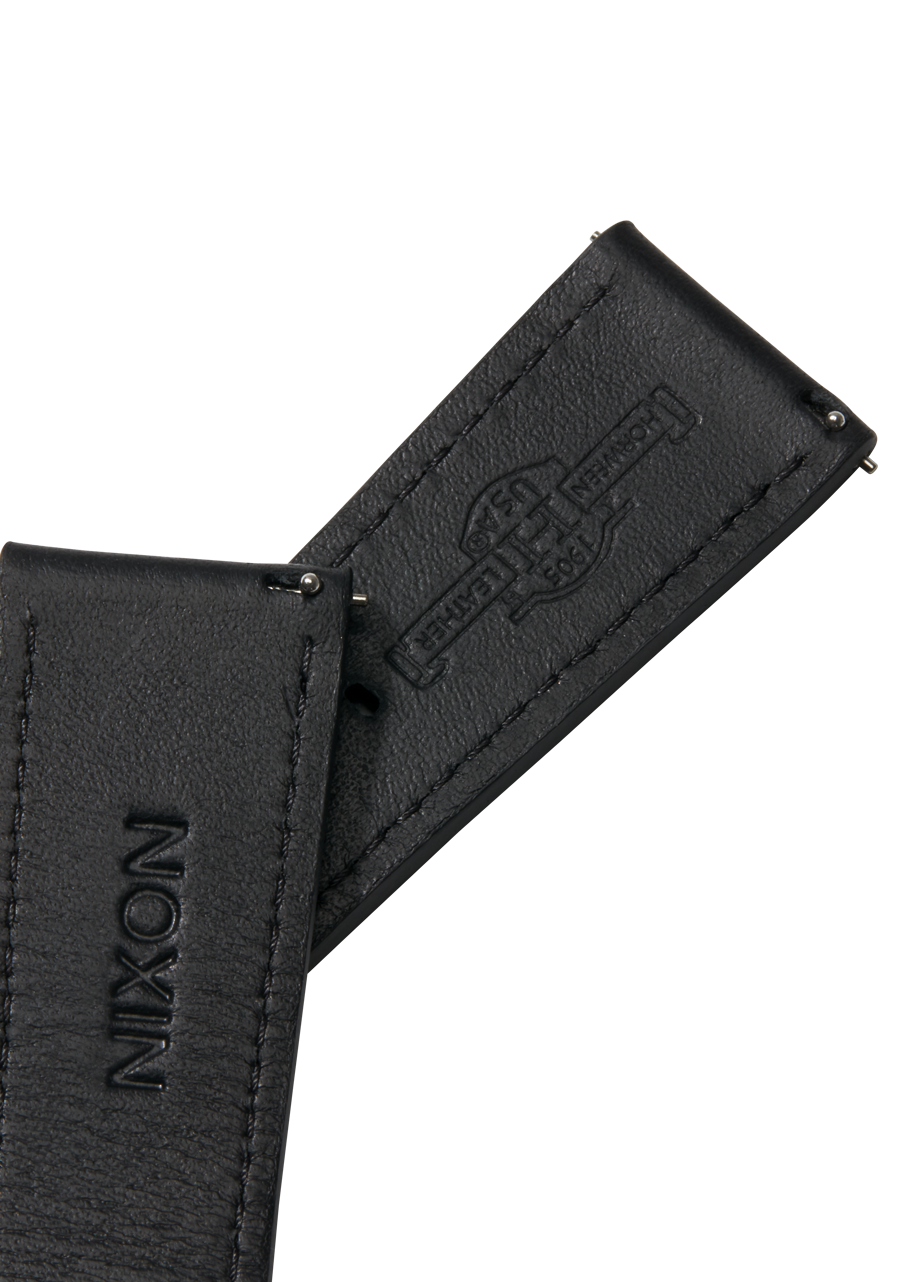 23mm Horween Leather Band - Black View 3