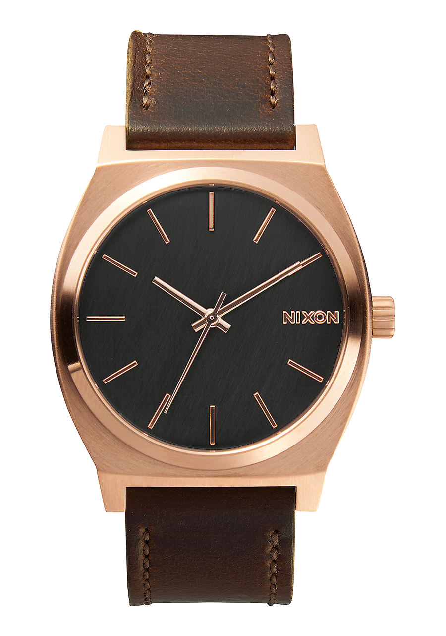 
Nixon Time Teller Analog Watch - Rose Gold / Gunmetal / Brown - View 1