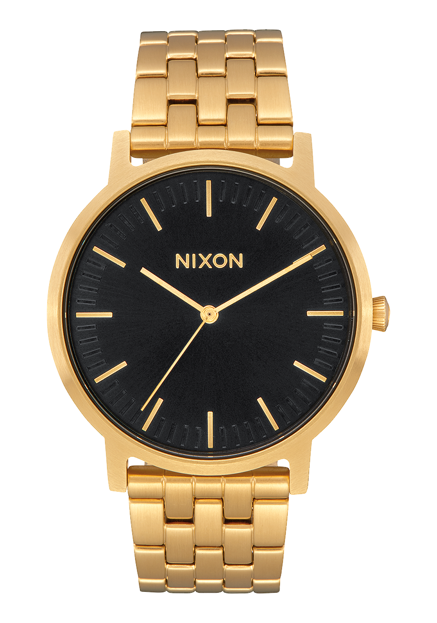 Porter Watch All Gold Black Sunray Unisex Stainless Steel Nixon AU