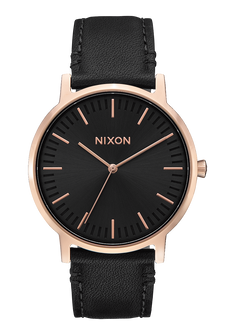Porter Leather - Rose Gold / Black