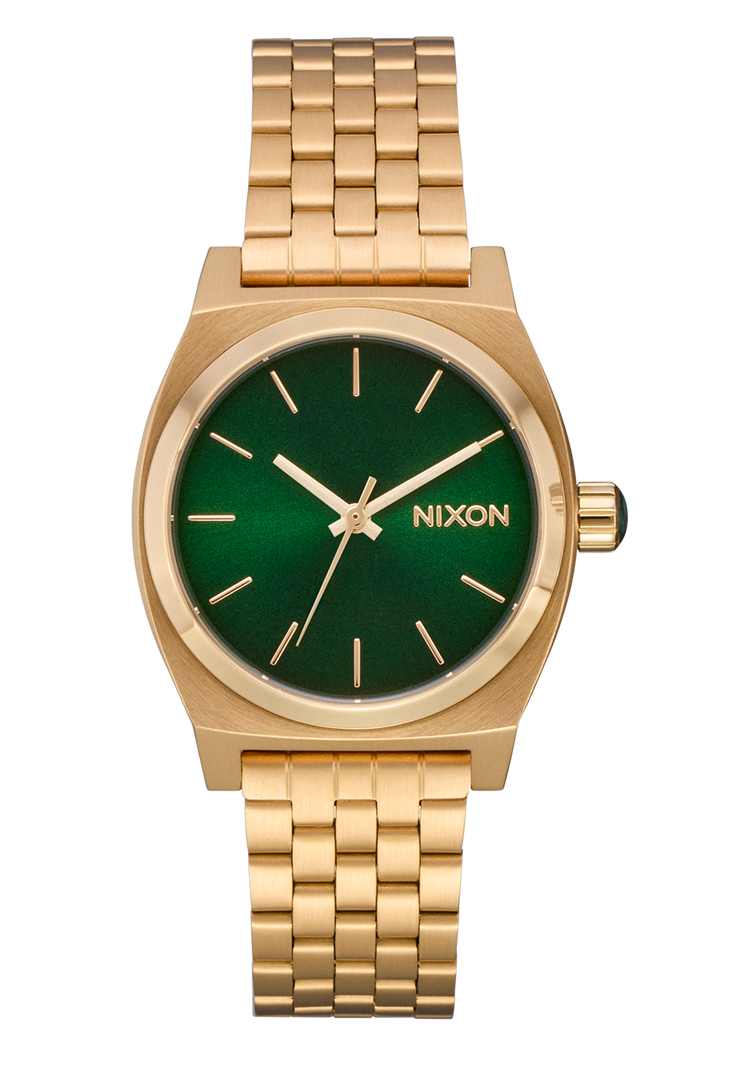 Medium Time Teller - Gold / Green Sunray