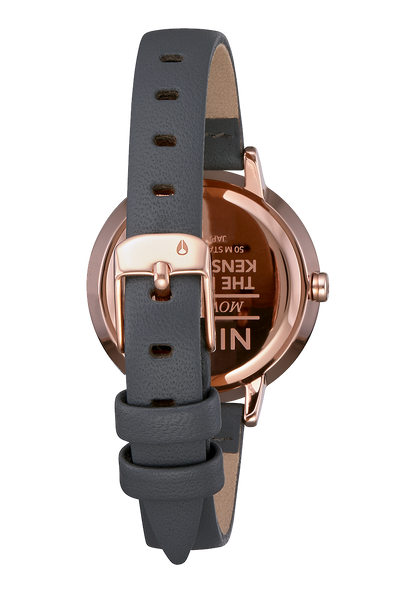 Medium Kensington Leather - Rose Gold / Gray View 3