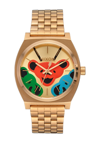 Grateful Dead Time Teller - All Gold / Bear Faces View 1