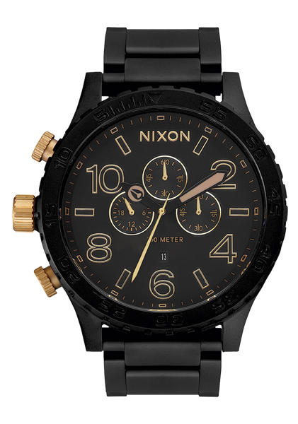 51-30 Chrono Watch | Matte Black / Gold | Men's Stainless Steel