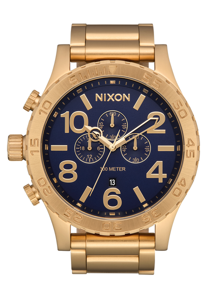 51-30 Chrono - Gold / Blue Sunray / Gold View 1