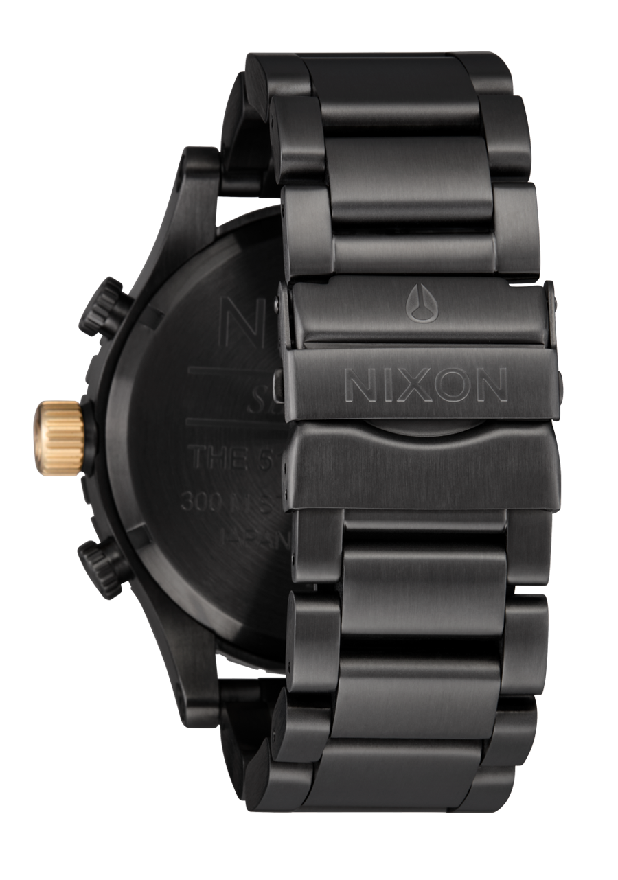 NIXON 51-30 Chrono Gunmetal / Blackberry / Gold Watch - A1389-5270-00 NIXON, WATCH NIXON 51-30 Chrono Gunmetal / Blackberry / Gold Watch - A1389-5270-00 NIXON, WATCH