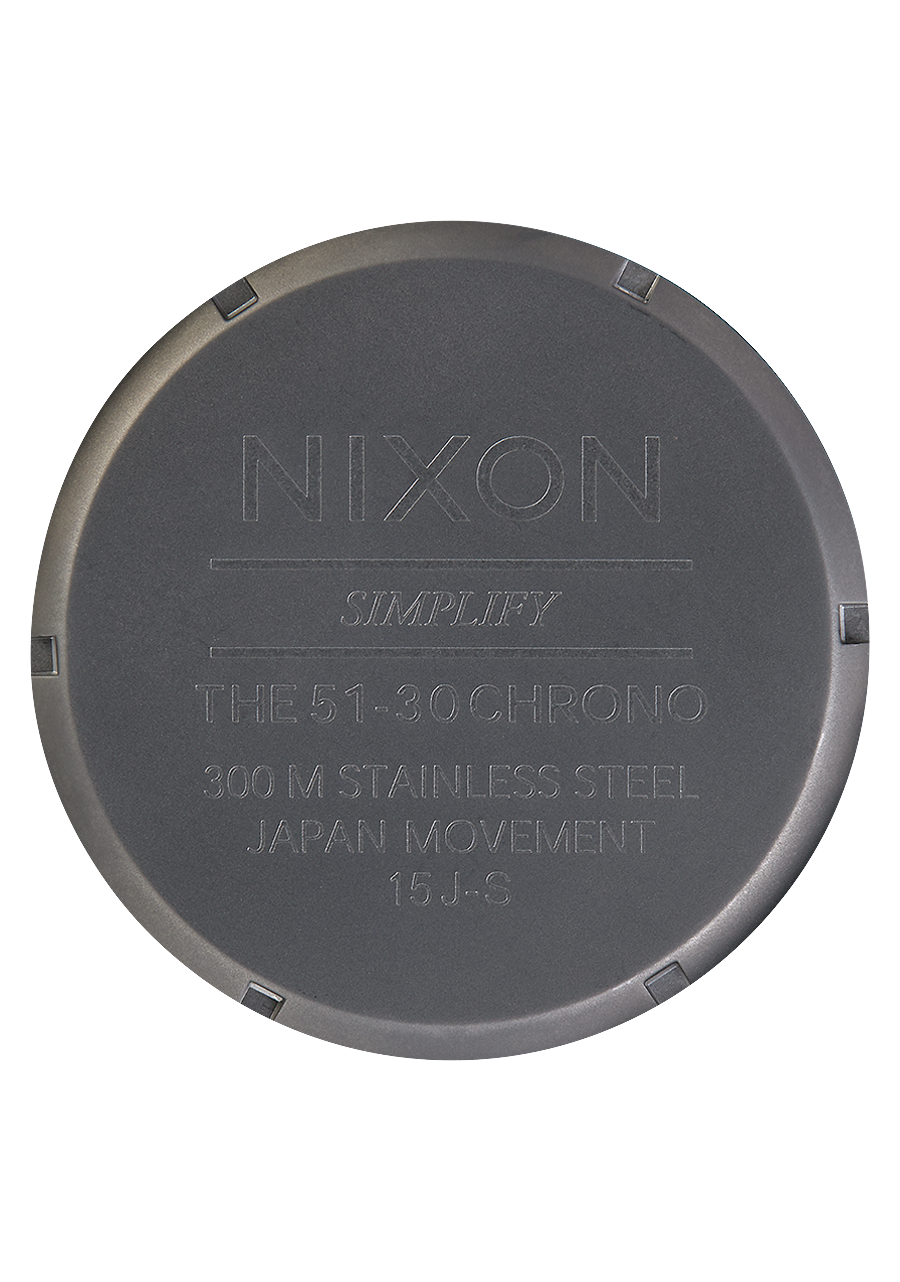 NIXON 51-30 Chrono Gunmetal / Blackberry / Gold Watch - A1389-5270-00 NIXON, WATCH NIXON 51-30 Chrono Gunmetal / Blackberry / Gold Watch - A1389-5270-00 NIXON, WATCH