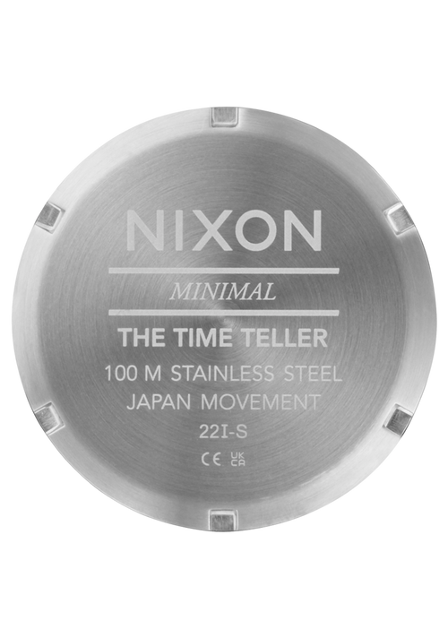 Time Teller Nylon - Silver / Rosewood / Black Stripe