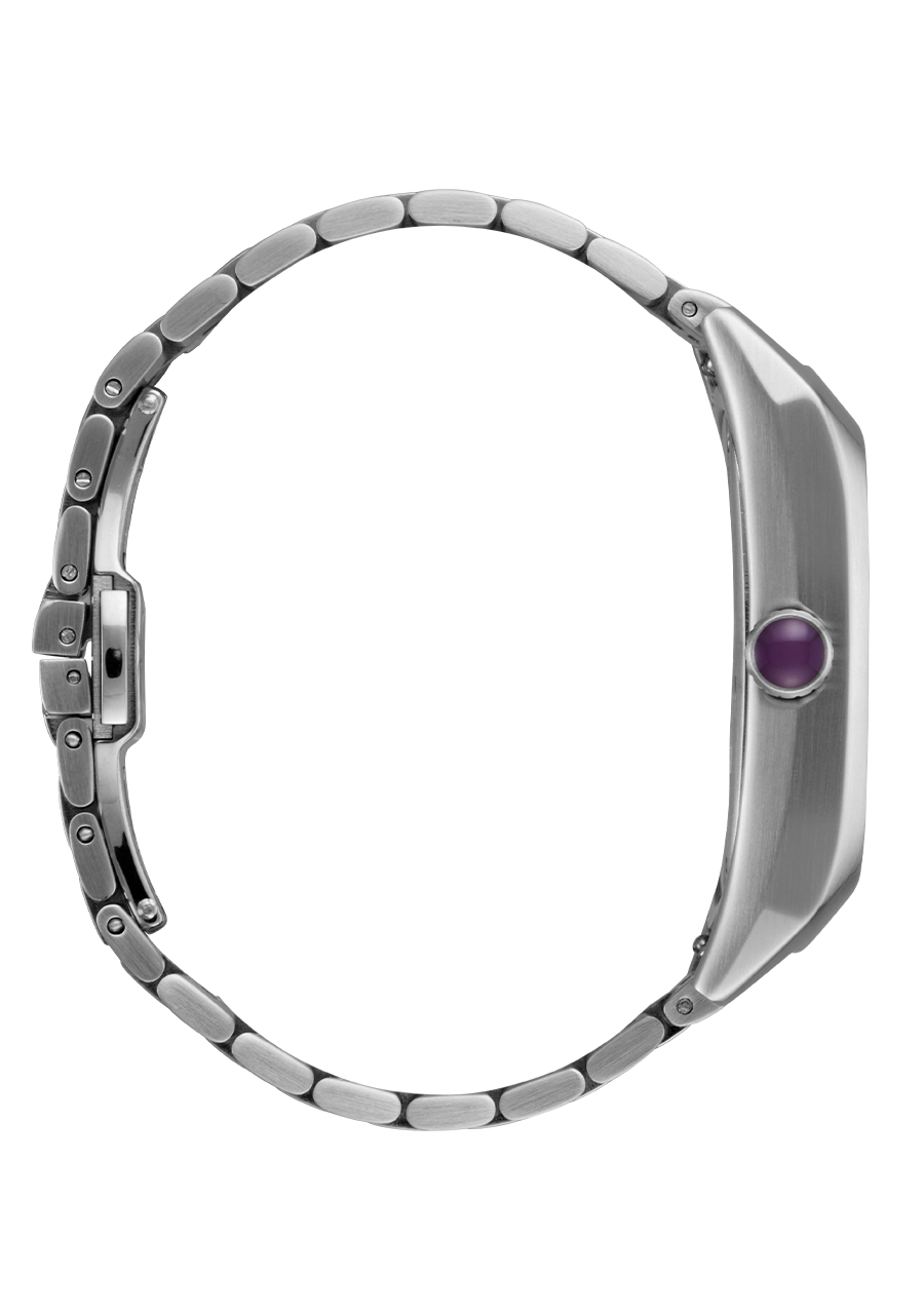 Frankie - Mid Century / Silver / Purple Sunray View 3