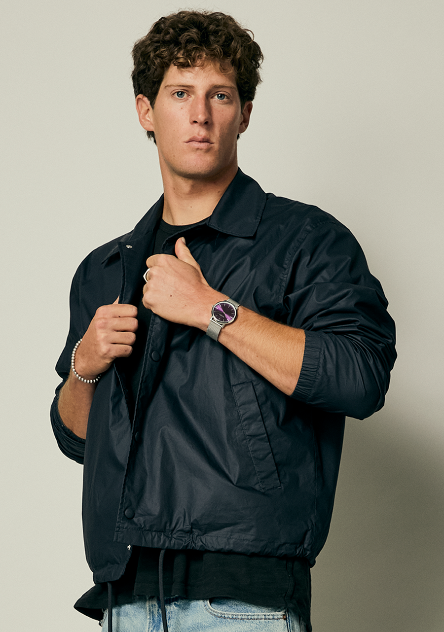 Porter Milanese - Silver / Purple Sunray