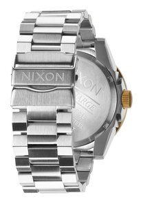 
Nixon Corporal Stainless Steel Analog Watch - Gold / Blue Sunray - View 3