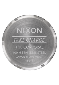 
Nixon Corporal Stainless Steel Analog Watch - Gold / Blue Sunray - View 4