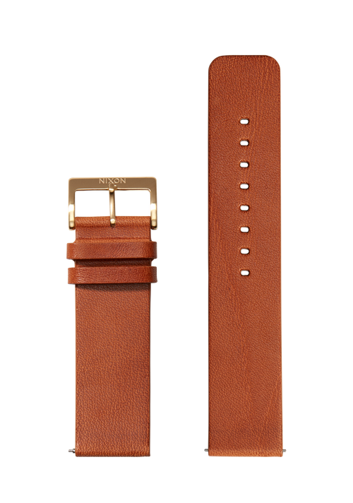 23mm Veg Tanned Leather Band - Saddle