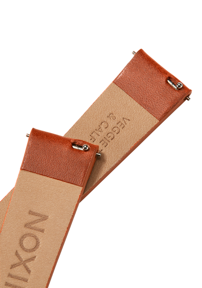 23mm Veg Tanned Leather Band - Saddle View 4