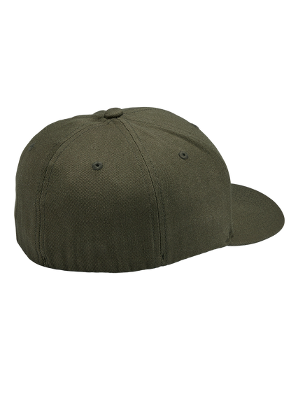 Deep Down Flexfit Athletic Fit Hat - Dark Olive View 2