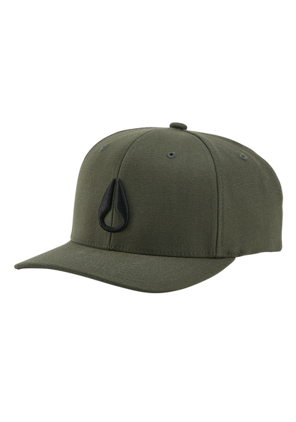 Deep Down Flexfit Athletic Fit Hat - Olive / Black View 1