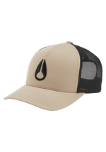 Iconed Trucker Hat - Khaki / Black