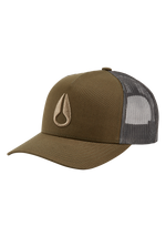 Iconed Trucker Hat - Dark Olive