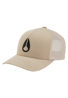 Iconed Trucker Hat - All Khaki / Black