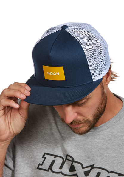 Team Trucker Hat - Midnight Blue / Dark Yellow View 6