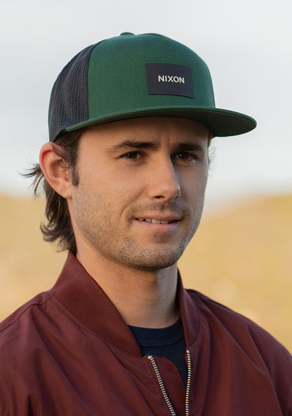 Team Trucker Hat - Green / Black View 9