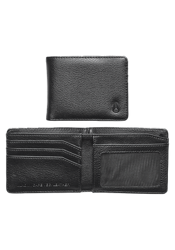 Cape Vegan Leather Wallet - Black