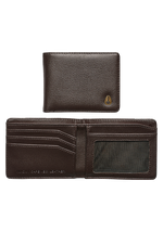 Cape Vegan Leather Wallet - Brown