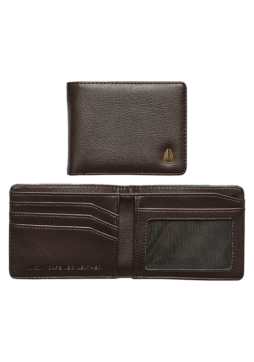 Cape Vegan Leather Wallet - Brown