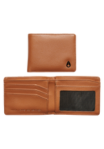 Cape Vegan Leather Wallet - Saddle