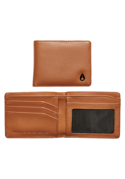 Cape Vegan Leather Wallet - Saddle