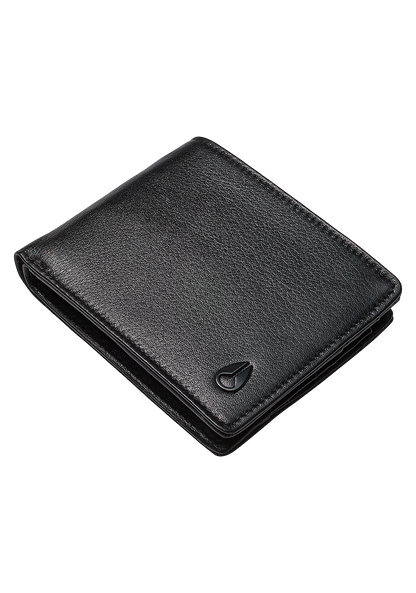 Pass Leather Wallet - Black View 1