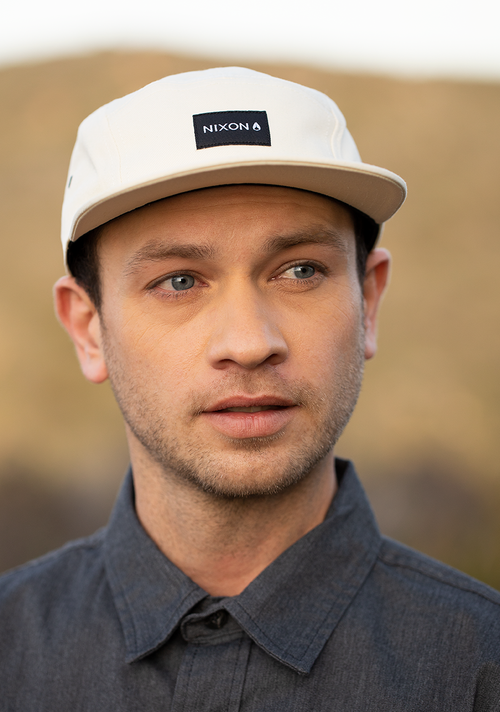 Mikey 5 Panel Hat - Off White