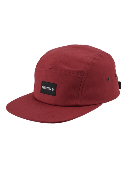 Mikey 5 Panel Hat - Burgundy View 1