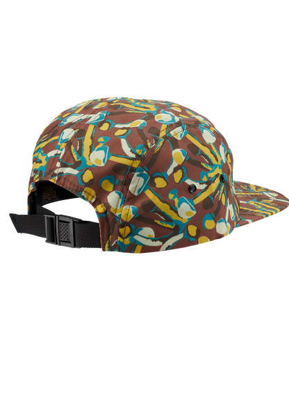 Mikey 5 Panel Hat - Brown / Multi View 2