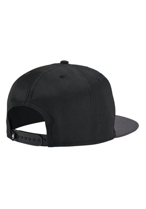 Society Snapback Hat - Black / Charcoal