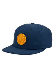 Flight Strapback Hat - Midnight Blue / Dark Yellow