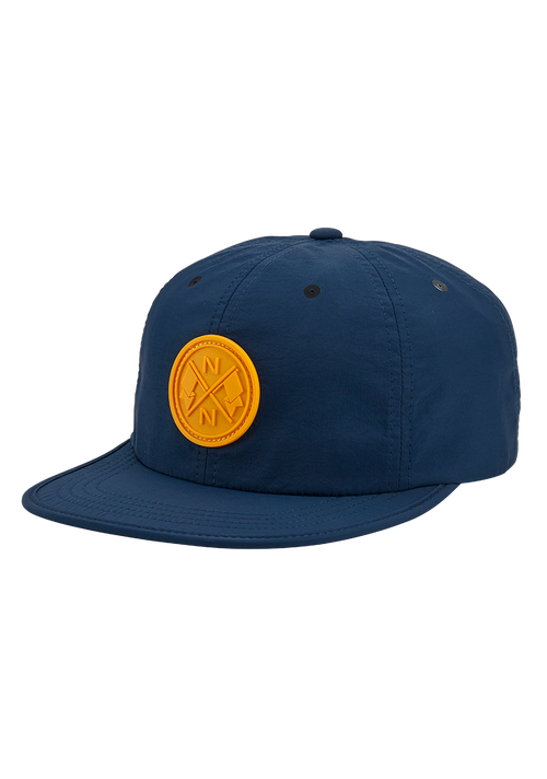 Flight Strapback Hat - Midnight Blue / Dark Yellow