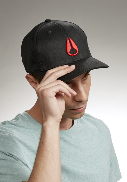 Deep Down Snapback - Black / Red View 5