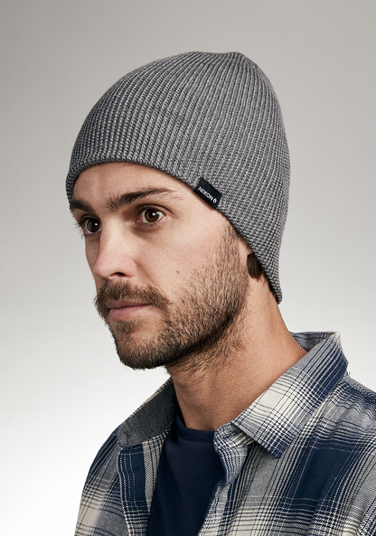 Kingman Wool Beanie - Heather Gray View 3