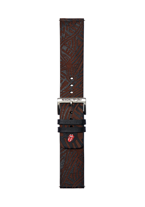 Rolling Stones 23mm Leather Band - Black