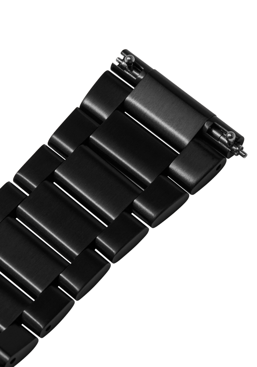 23mm Stainless Steel Band - All Black View 2