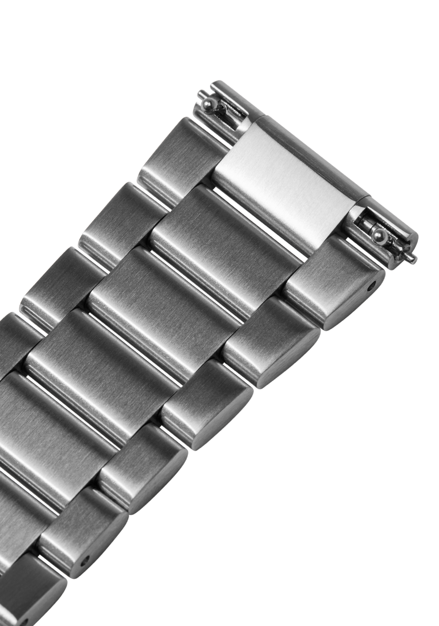 23mm Stainless Steel Band - All Silver View 2